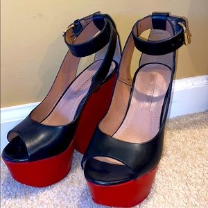 BCBG Maxazria Platform Red Bottom